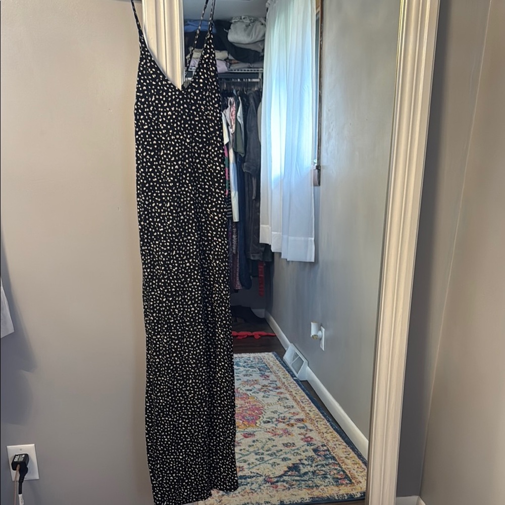 Old Navy Black and White Polka Dot Dress